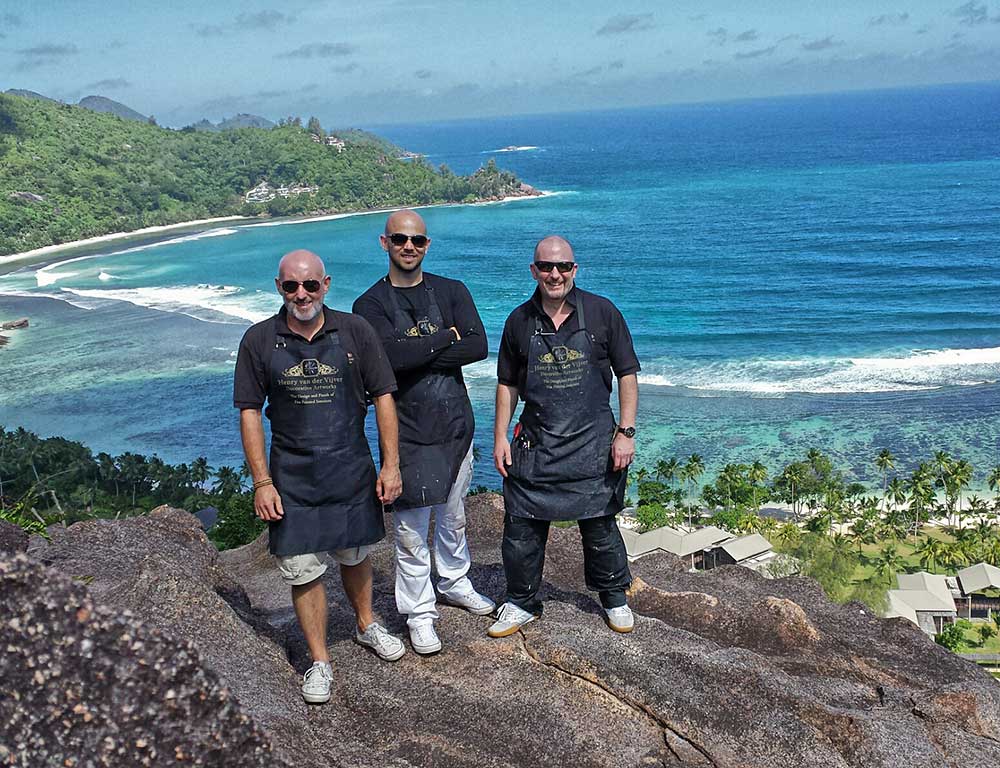 HVART team in the Seychelles