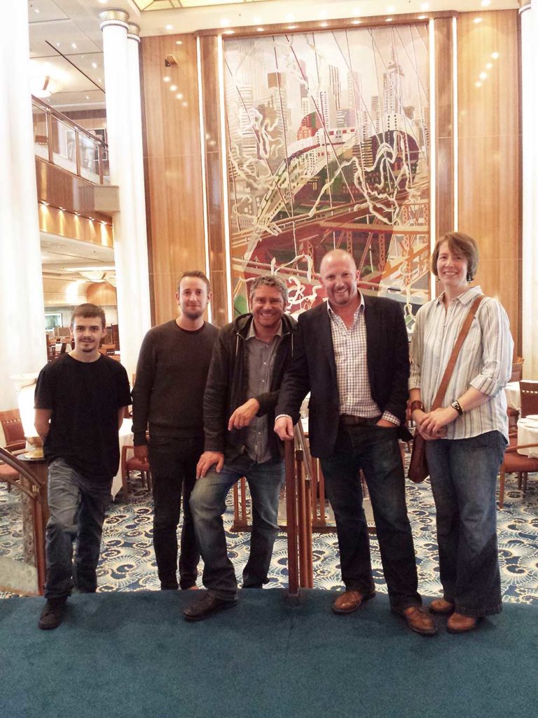 QM2 - The HVART team head to New York on Cunard's Queen Mary II for a faux bronze restoration project.